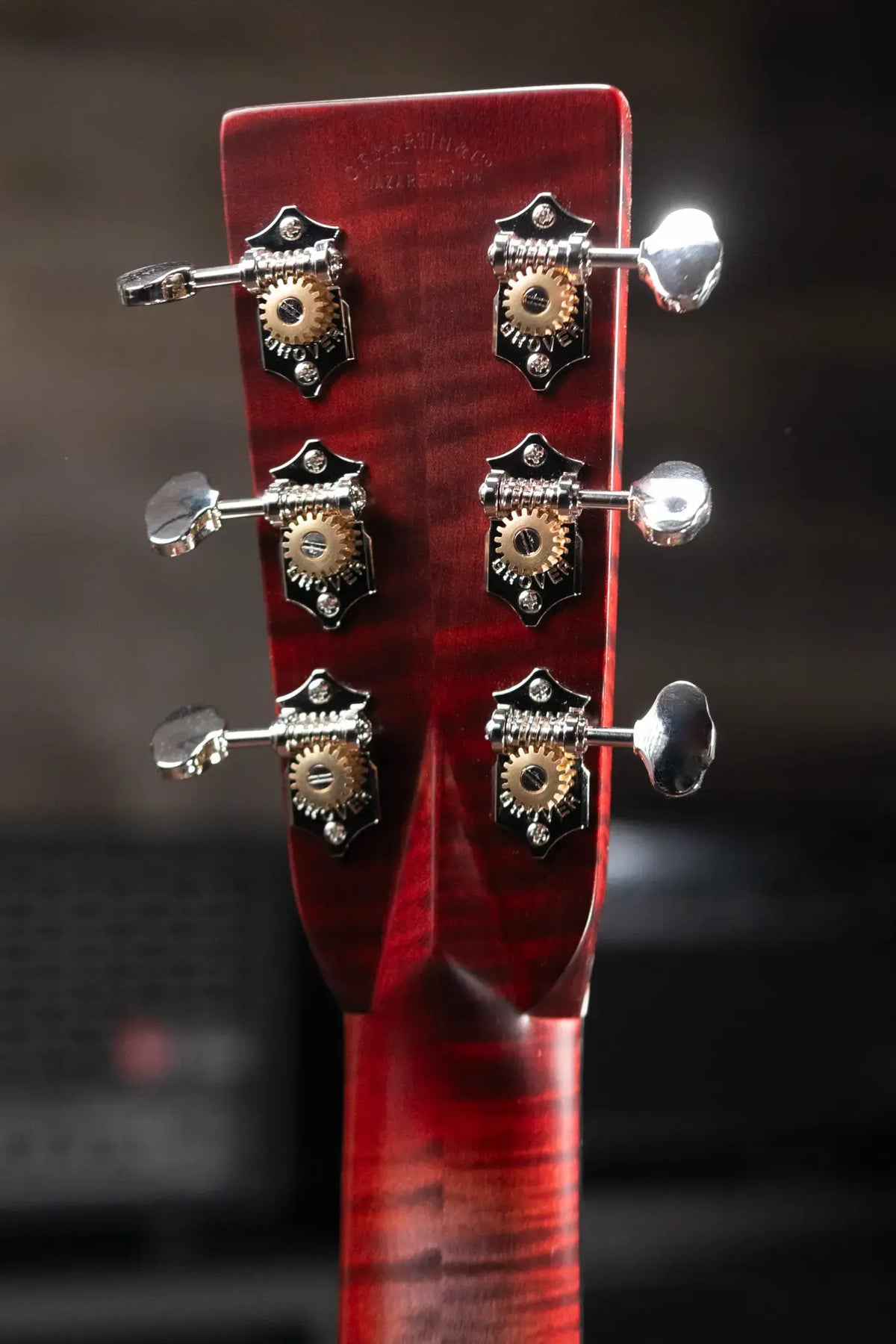 Martin Custom Shop Style 45 OM-14F Acoustic Guitar - Quilted Maple Charcoal Cherry Burst with Hardshell Case