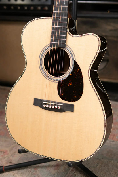 Martin Custom Shop Style 28 OM-14F Acoustic Guitar - Ziricote/Spruce with Hardshell Case
