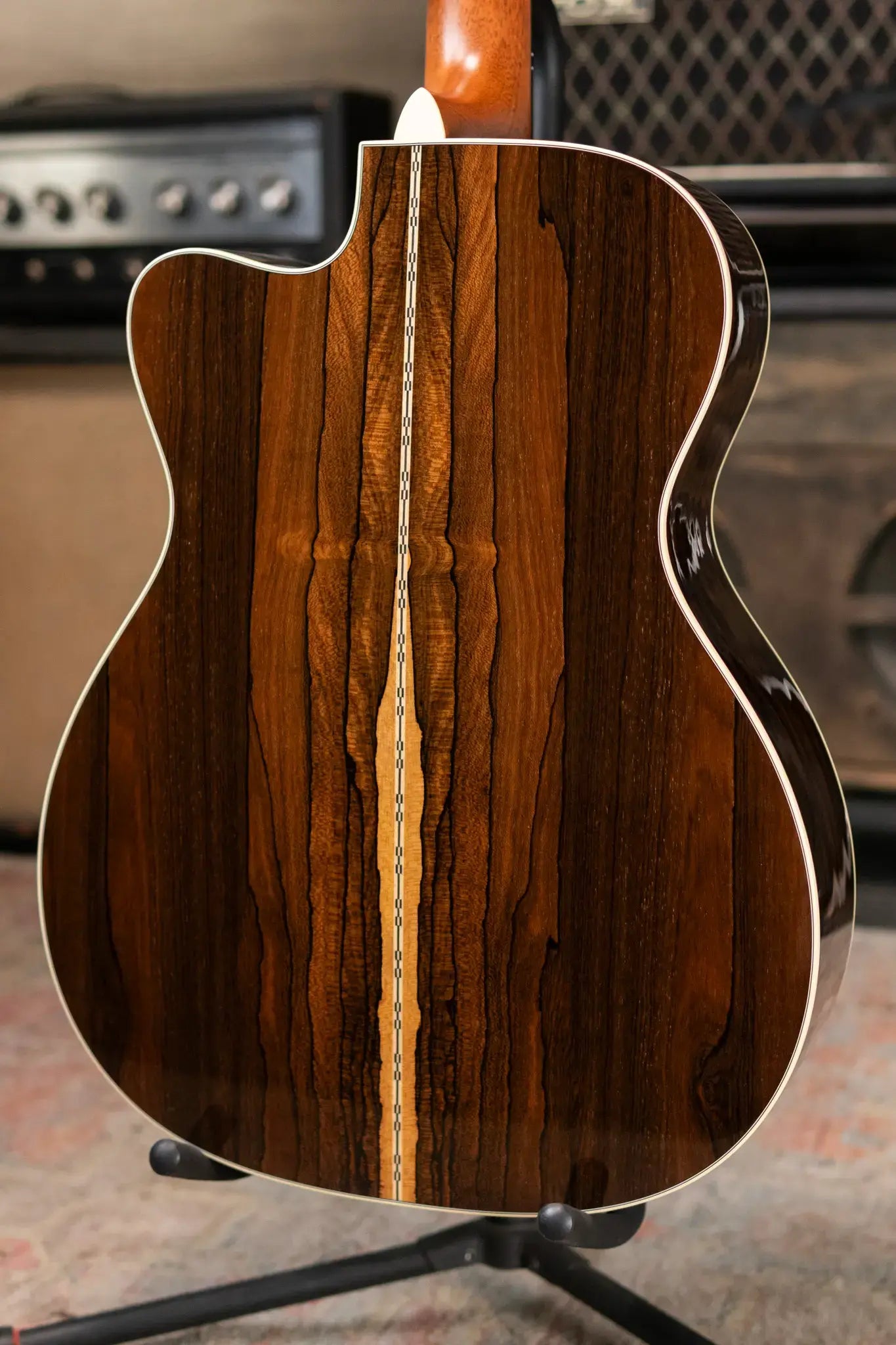 Martin Custom Shop Style 28 OM-14F Acoustic Guitar - Ziricote/Spruce with Hardshell Case