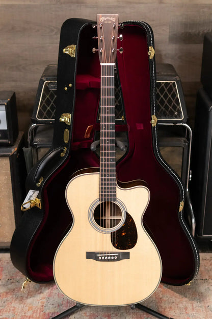 Martin Custom Shop Style 28 OM-14F Acoustic Guitar - Ziricote/Spruce with Hardshell Case