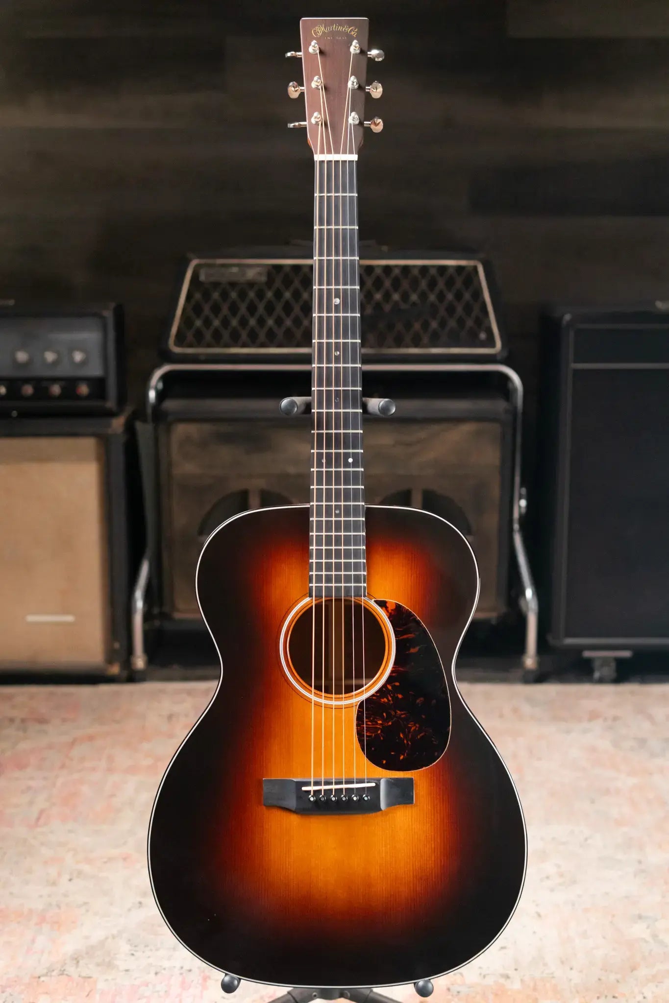 Martin Custom 000-18 Golden Era 1937 Acoustic Guitar, Quilted Mahogany/Adirondack Spruce, 1935 Sunburst with Hardshell Case - Used