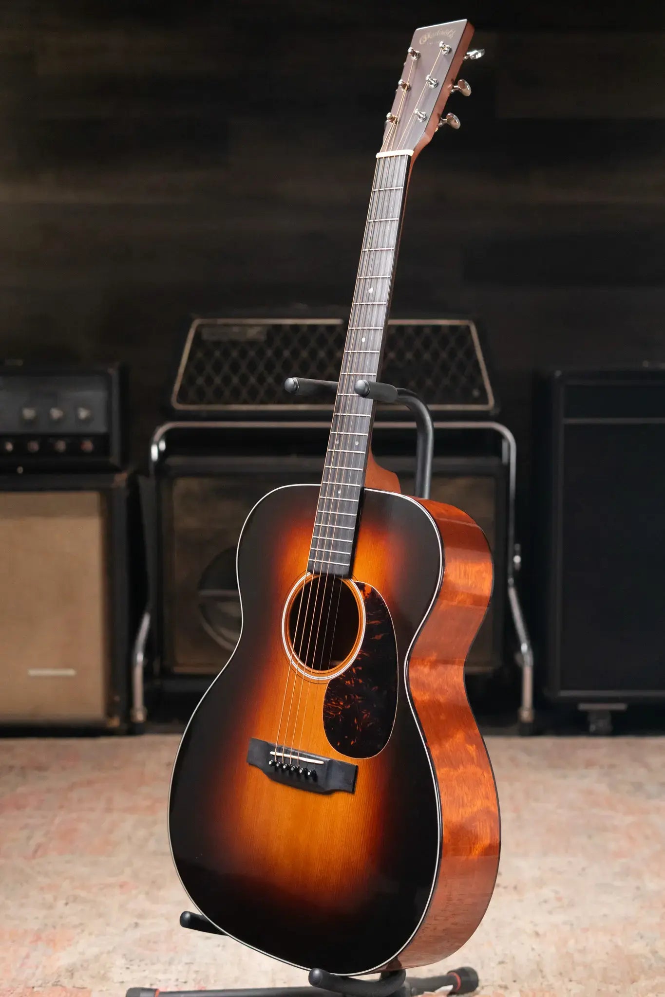 Martin Custom 000-18 Golden Era 1937 Acoustic Guitar, Quilted Mahogany/Adirondack Spruce, 1935 Sunburst with Hardshell Case - Used