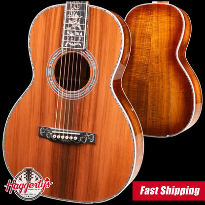 Martin Custom Shop 00 12-Fret Acoustic Guitar - Exceptional Broad Figured Koa with Hardshell Case