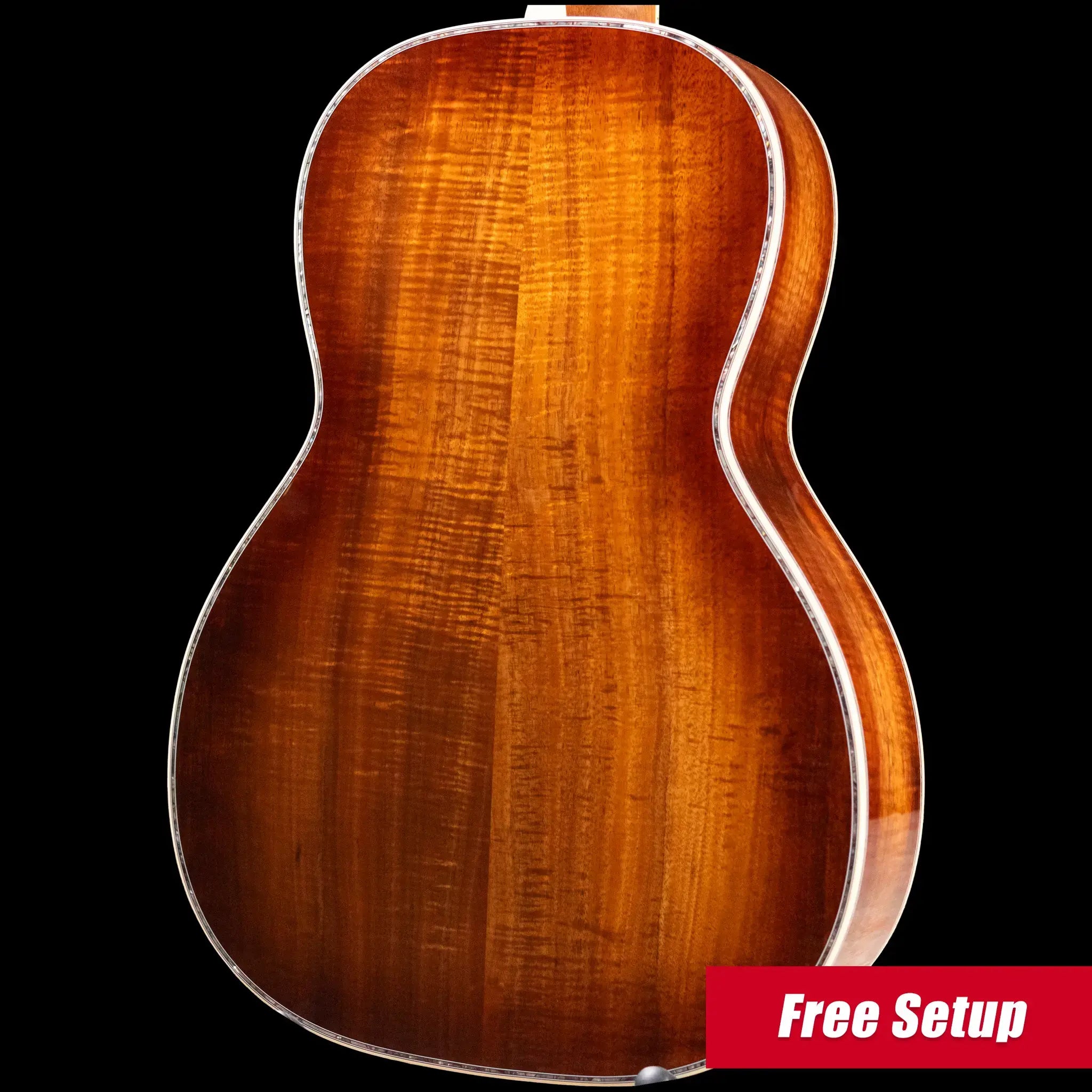 Martin Custom Shop 00 12-Fret Acoustic Guitar - Exceptional Broad Figured Koa with Hardshell Case
