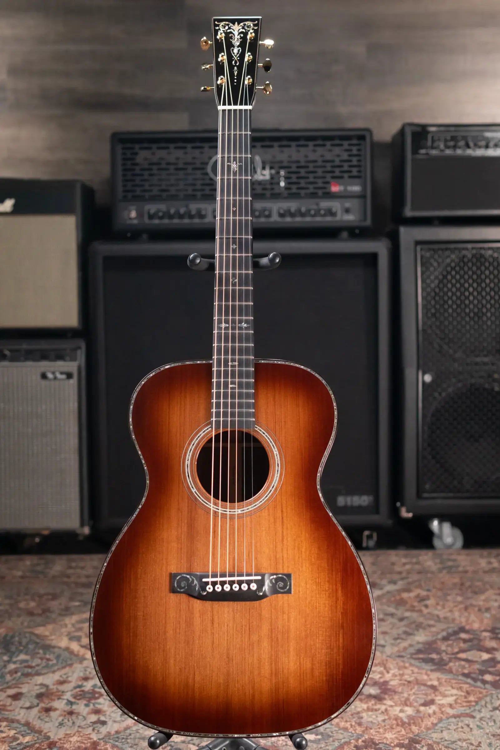 Martin Custom Shop Style 45 00-14F Acoustic Guitar - Sinker Redwood/Honduran Rosewood with Hardshell Case