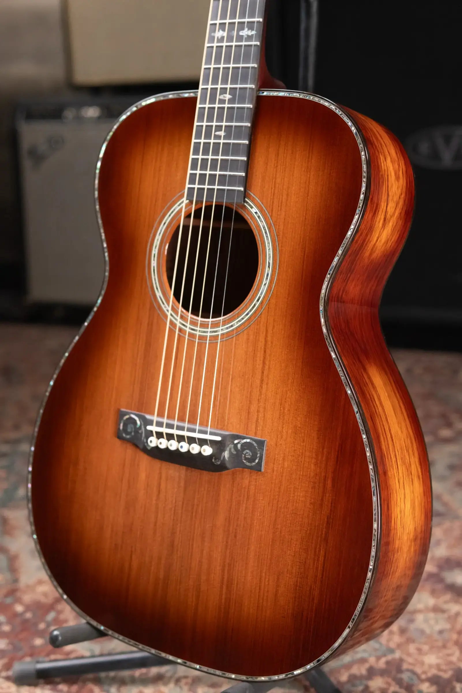 Martin Custom Shop Style 45 00-14F Acoustic Guitar - Sinker Redwood/Honduran Rosewood with Hardshell Case