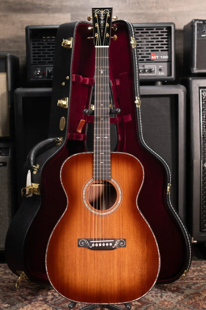 Martin Custom Shop Style 45 00-14F Acoustic Guitar - Sinker Redwood/Honduran Rosewood with Hardshell Case