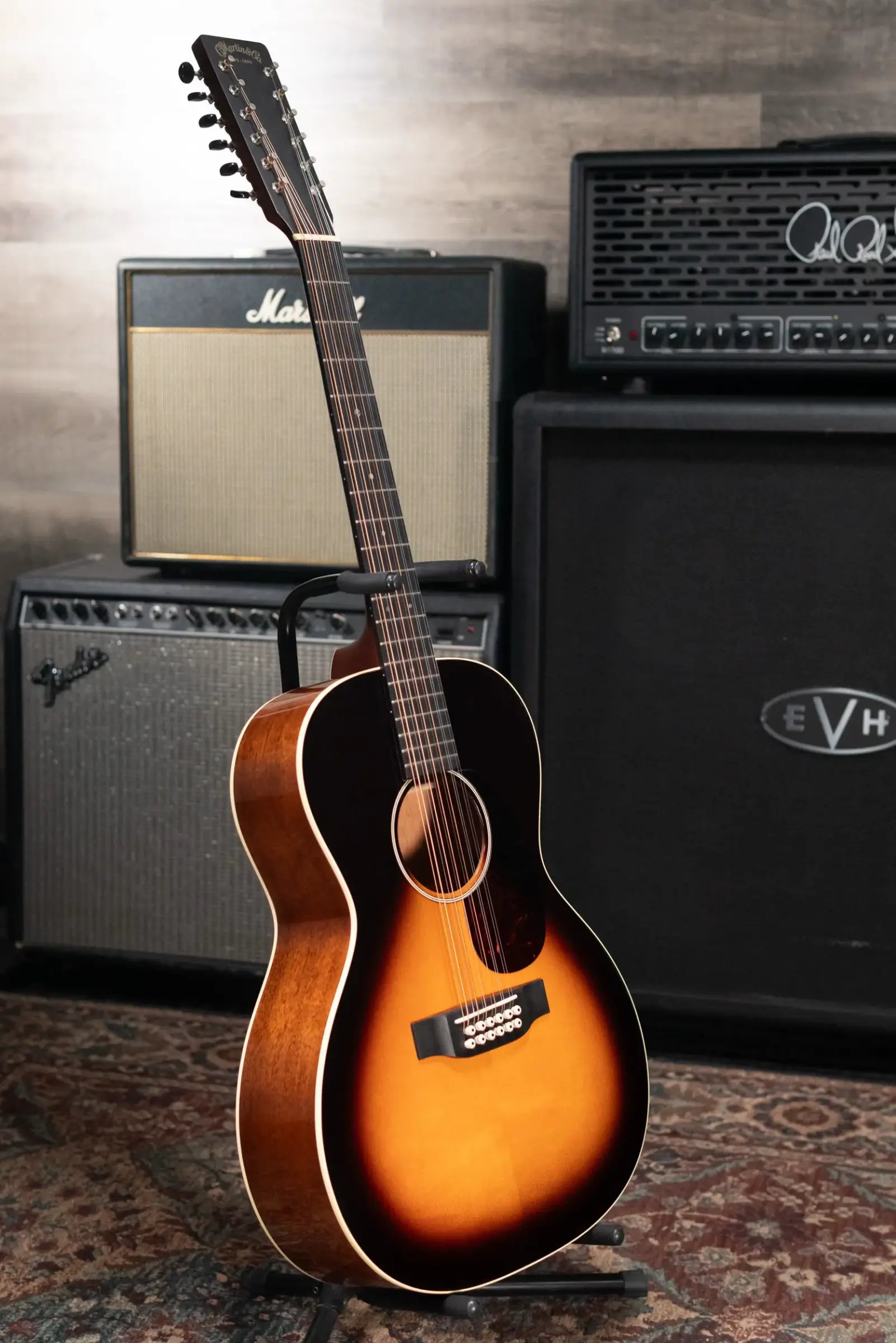 Martin Custom Shop CEO7-12 12-String Acoustic/Electric Guitar - Autumn Sunset Burst with Hardshell Case - Used