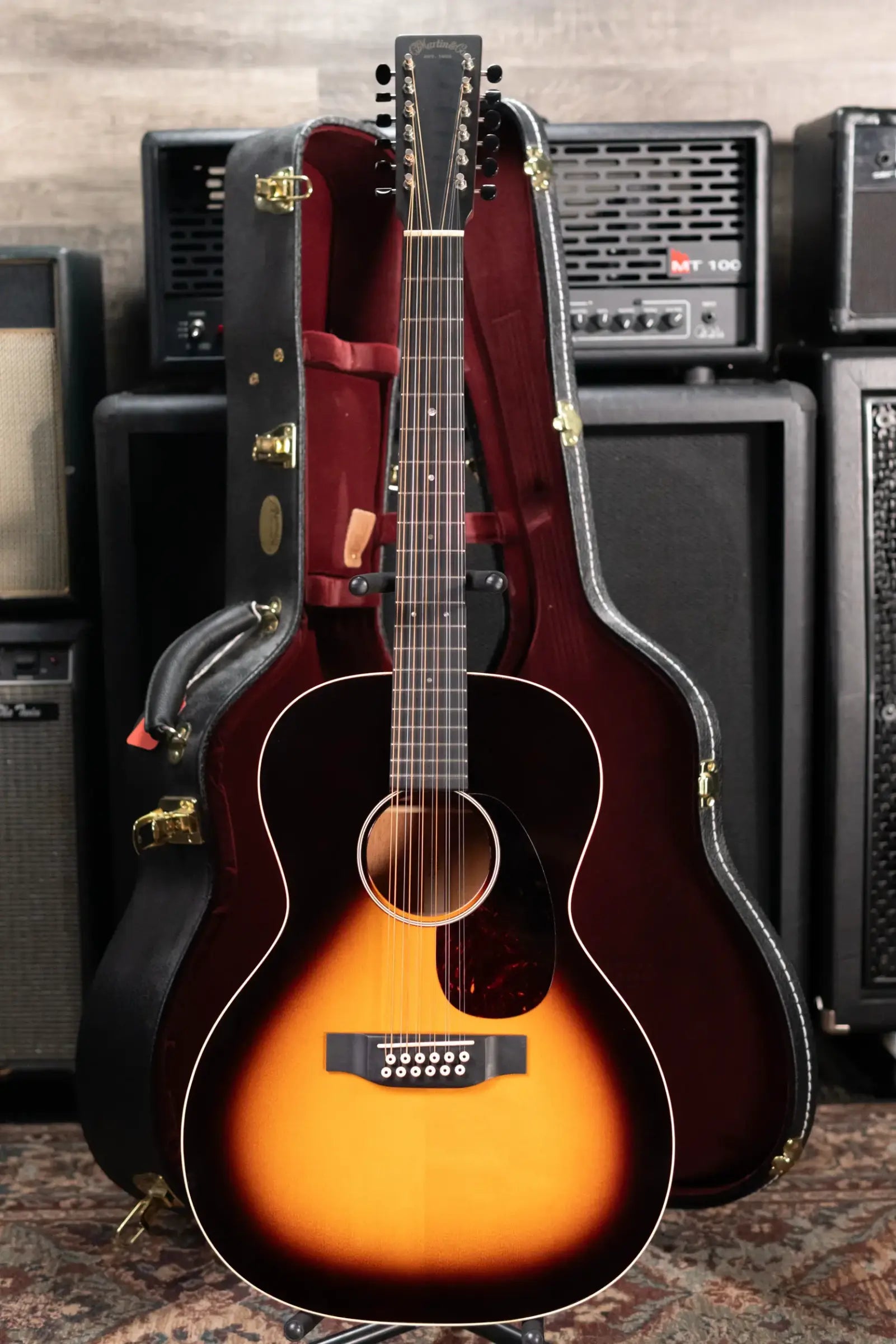 Martin Custom Shop CEO7-12 12-String Acoustic/Electric Guitar - Autumn Sunset Burst with Hardshell Case - Used