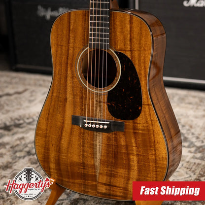 Martin Custom Shop D-14F Dreadnought Acoustic Guitar - Exceptional Figured Koa Back and Sides with Hardshell Case - Used