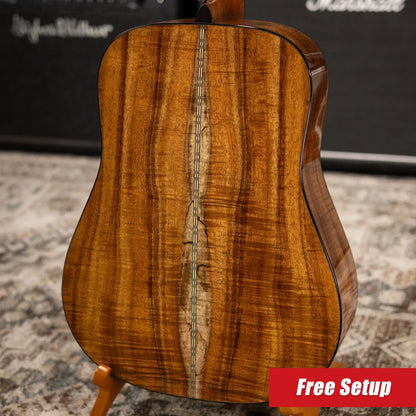 Martin Custom Shop D-14F Dreadnought Acoustic Guitar - Exceptional Figured Koa Back and Sides with Hardshell Case - Used