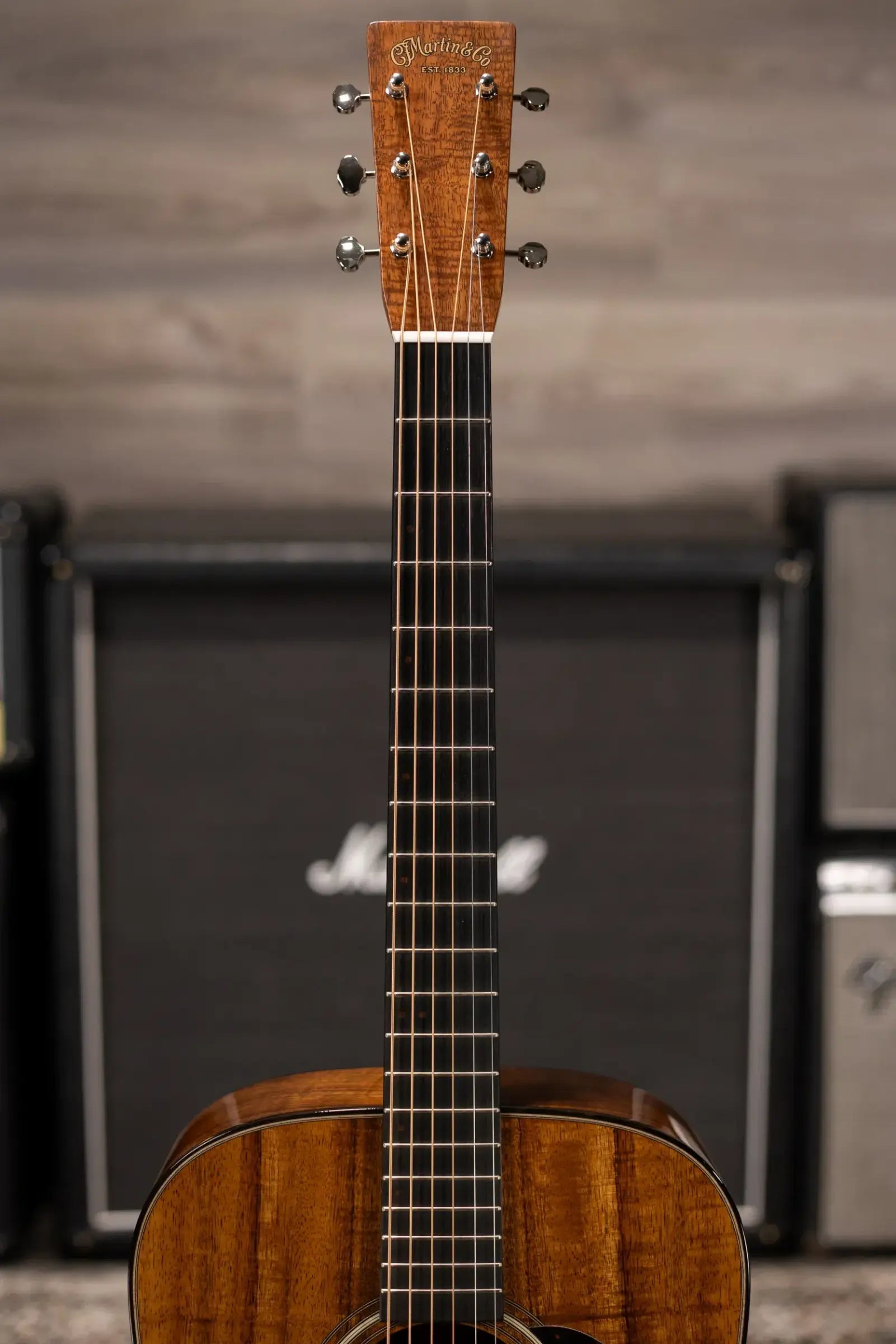 Martin Custom Shop D-14F Dreadnought Acoustic Guitar - Exceptional Figured Koa Back and Sides with Hardshell Case - Used