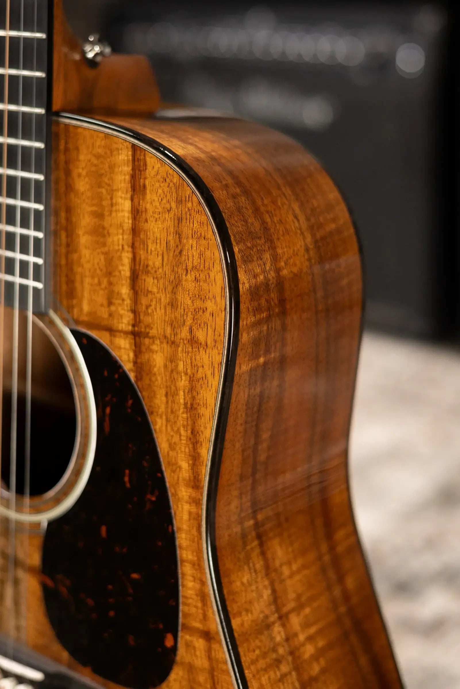 Martin Custom Shop D-14F Dreadnought Acoustic Guitar - Exceptional Figured Koa Back and Sides with Hardshell Case - Used