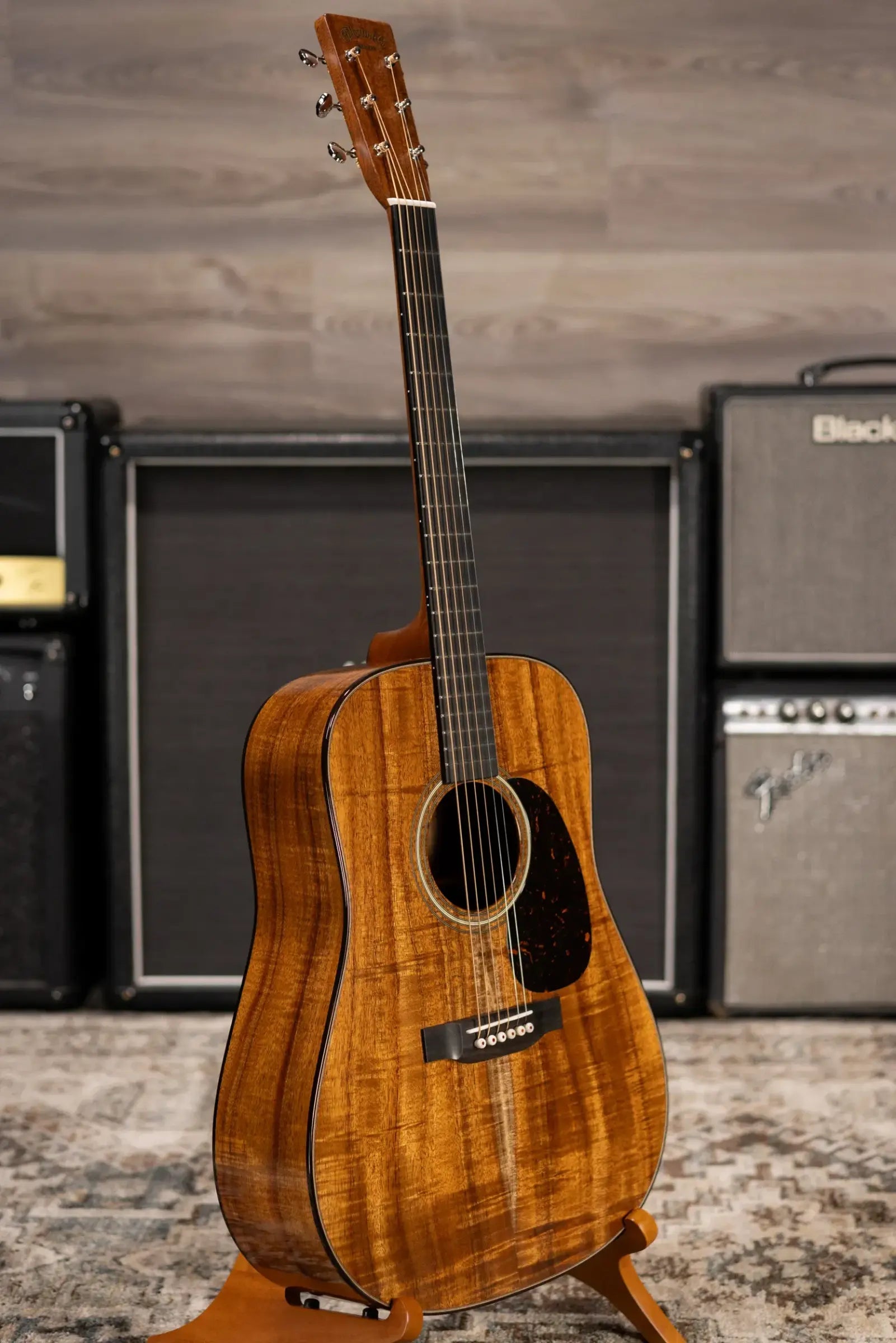 Martin Custom Shop D-14F Dreadnought Acoustic Guitar - Exceptional Figured Koa Back and Sides with Hardshell Case - Used