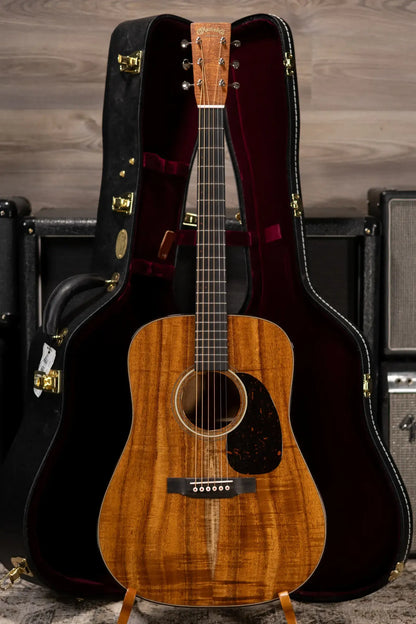 Martin Custom Shop D-14F Dreadnought Acoustic Guitar - Exceptional Figured Koa Back and Sides with Hardshell Case - Used