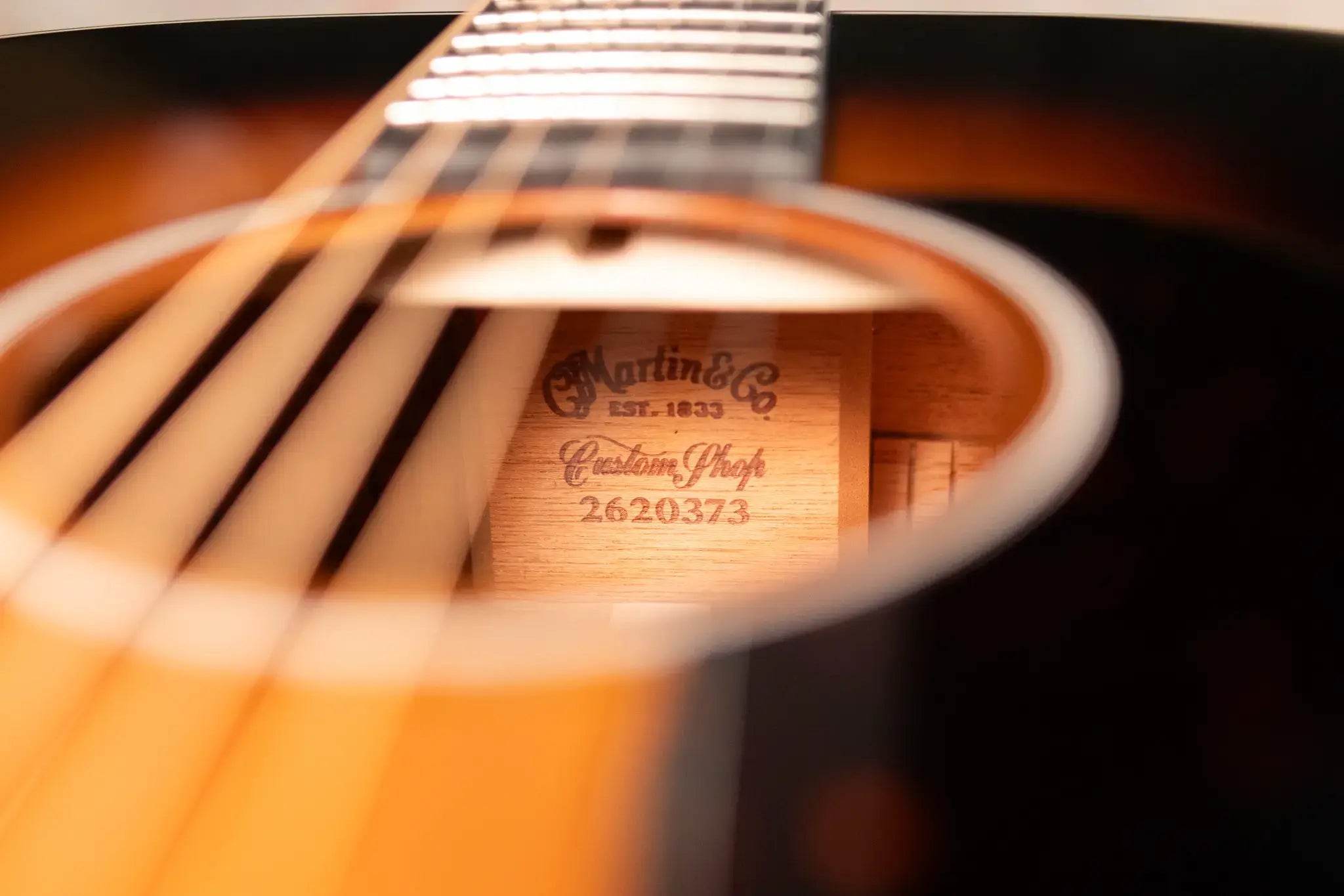Martin Custom Shop D-14F Flamed Mahogany Acoustic Guitar - 1935 Sunburst with Hardshell Case - Used