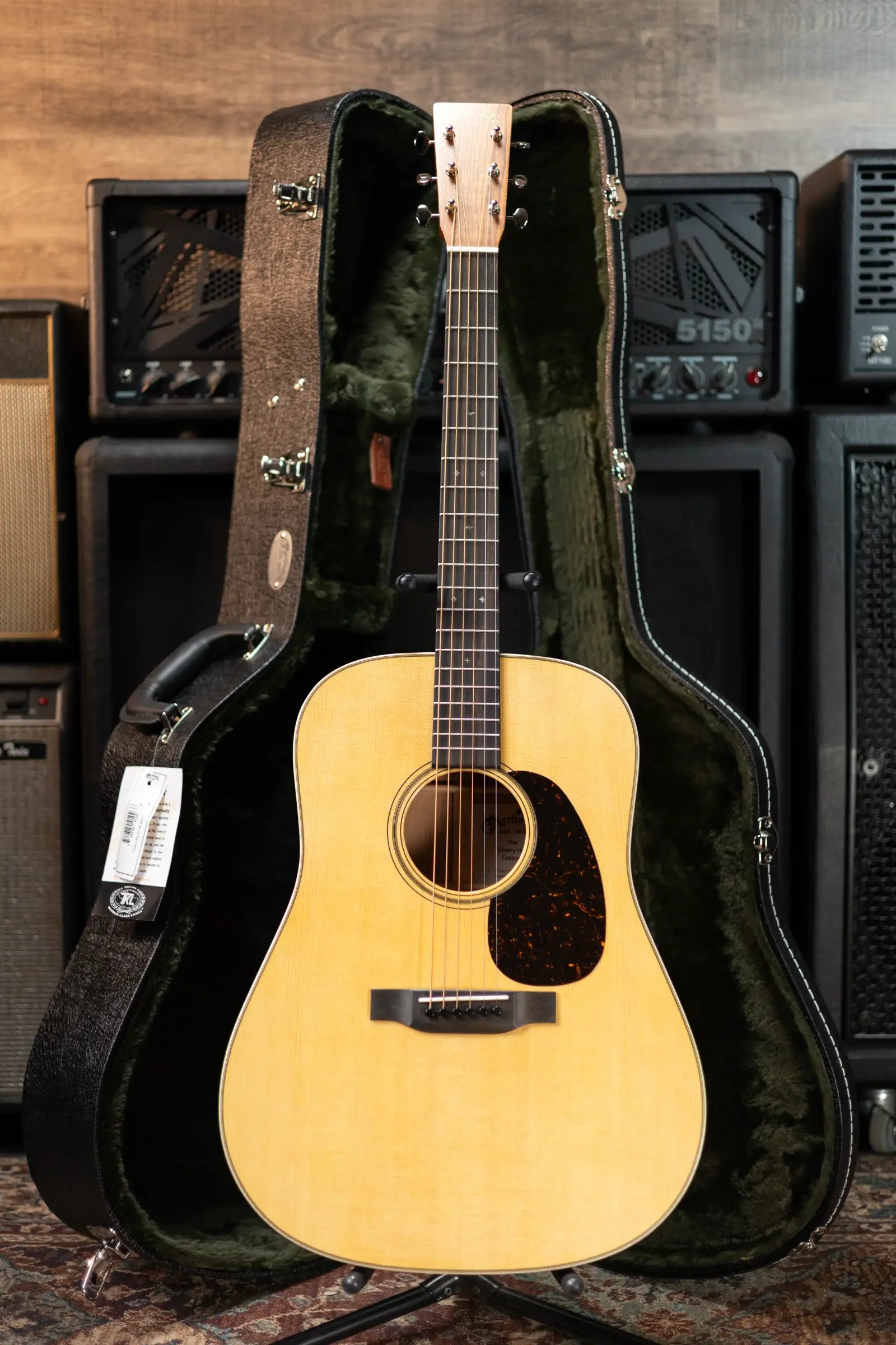 Martin Custom Shop Dreadnought Acoustic Guitar - Cherry Hill with Hardshell Case