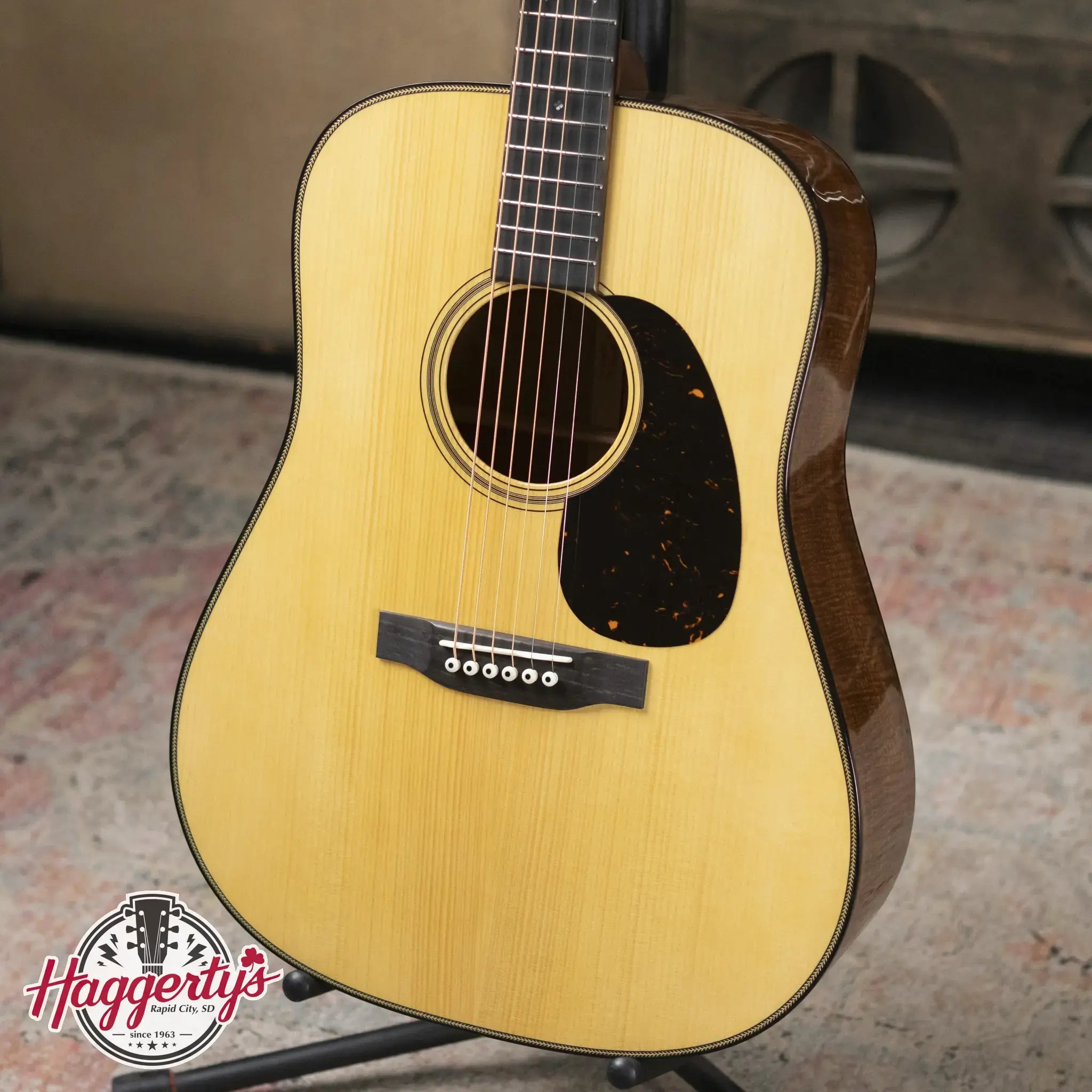 Martin Custom Shop Dreadnought Acoustic Guitar - Figured Mahogany with Hardshell Case