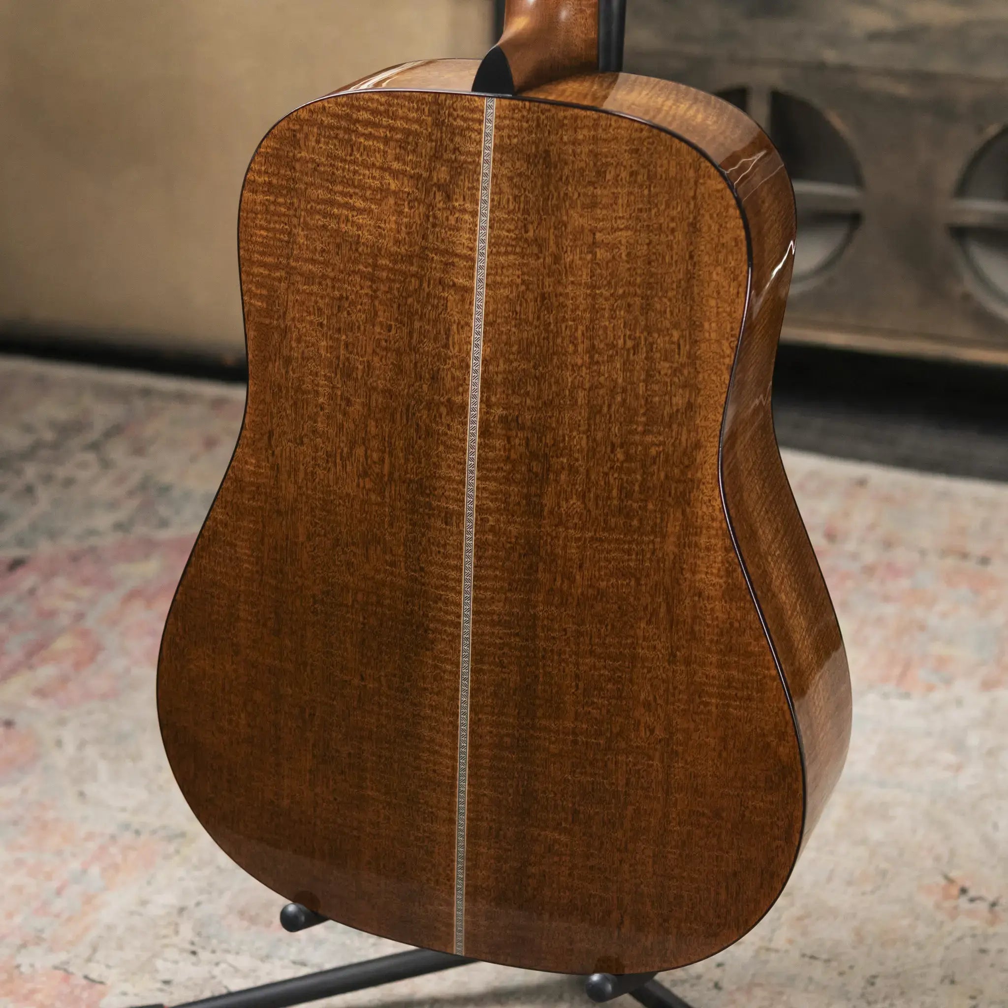Martin Custom Shop Dreadnought Acoustic Guitar - Figured Mahogany with Hardshell Case