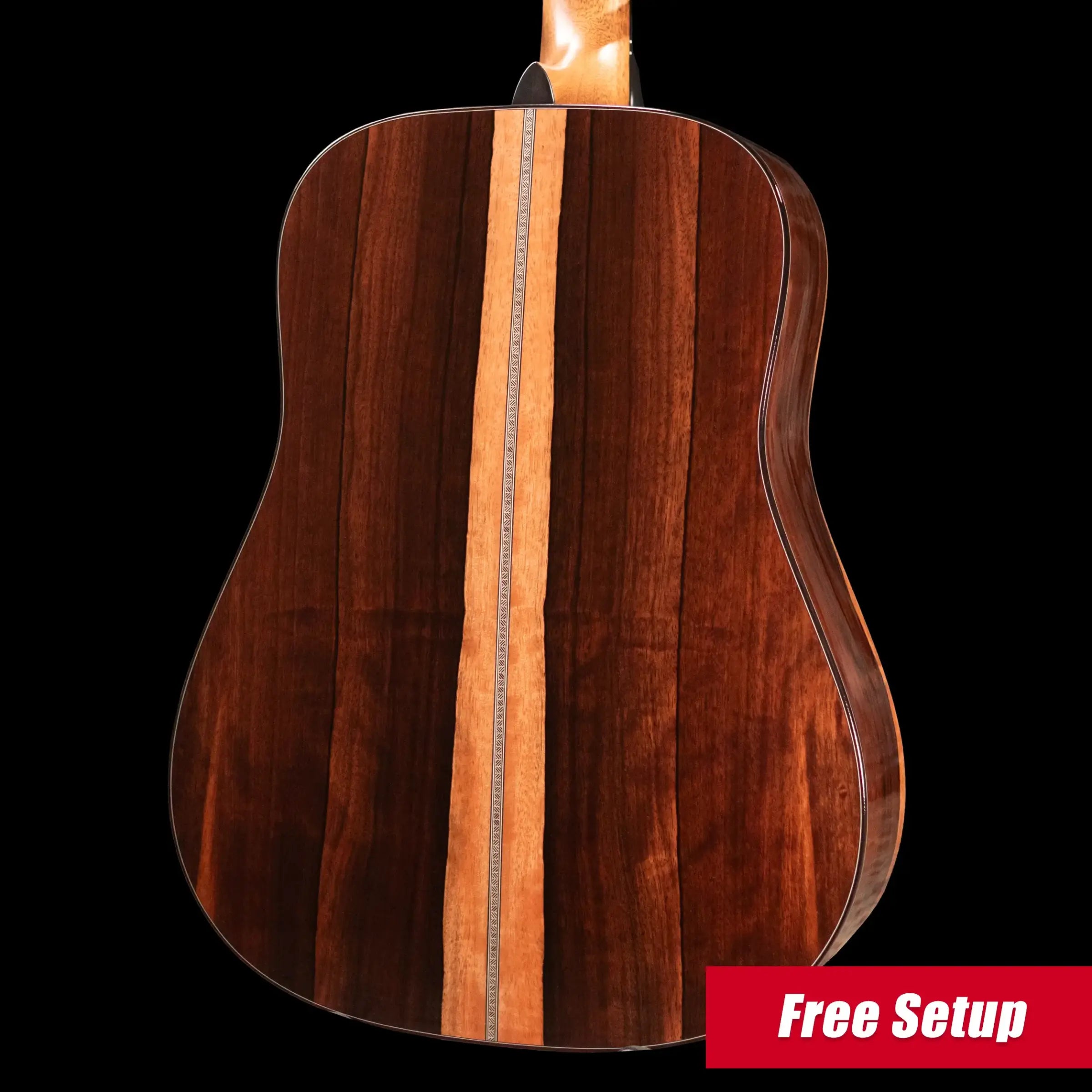 Martin Custom Shop Style 28 Dreadnought Acoustic Guitar - Macassar Ebony with Hardshell Case