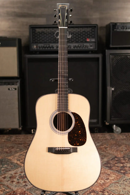 Martin Custom Shop Style 28 Dreadnought Acoustic Guitar - Macassar Ebony with Hardshell Case