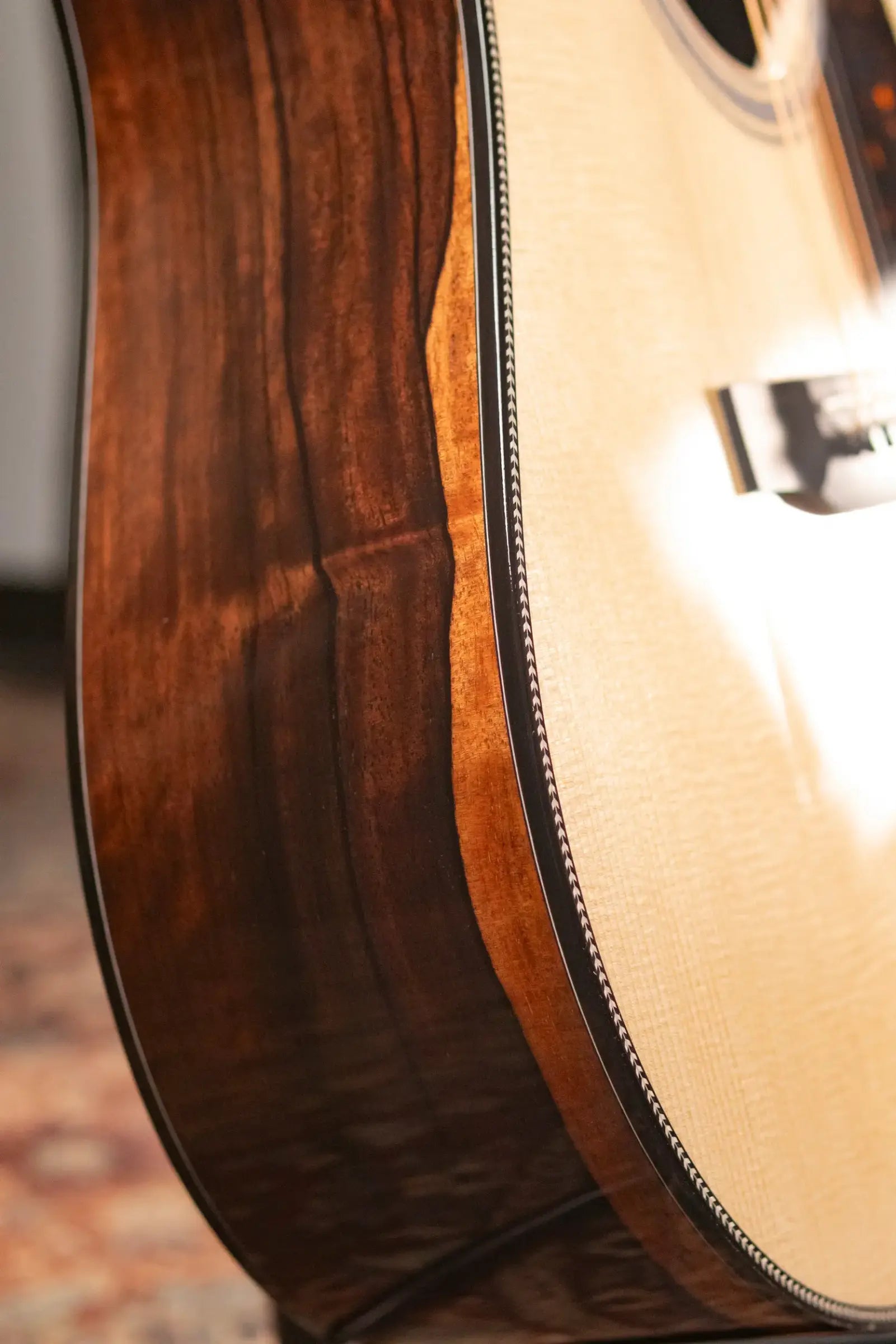Martin Custom Shop Style 28 Dreadnought Acoustic Guitar - Macassar Ebony with Hardshell Case