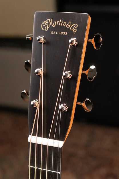 Martin Custom Shop Style 28 Dreadnought Acoustic Guitar - Macassar Ebony with Hardshell Case