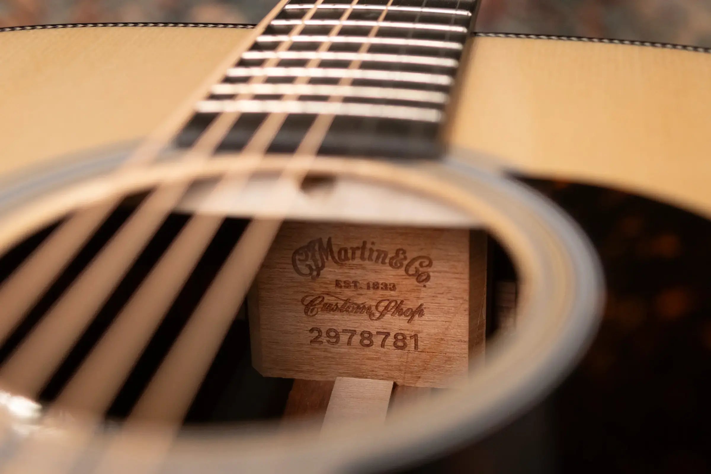 Martin Custom Shop Style 28 Dreadnought Acoustic Guitar - Macassar Ebony with Hardshell Case