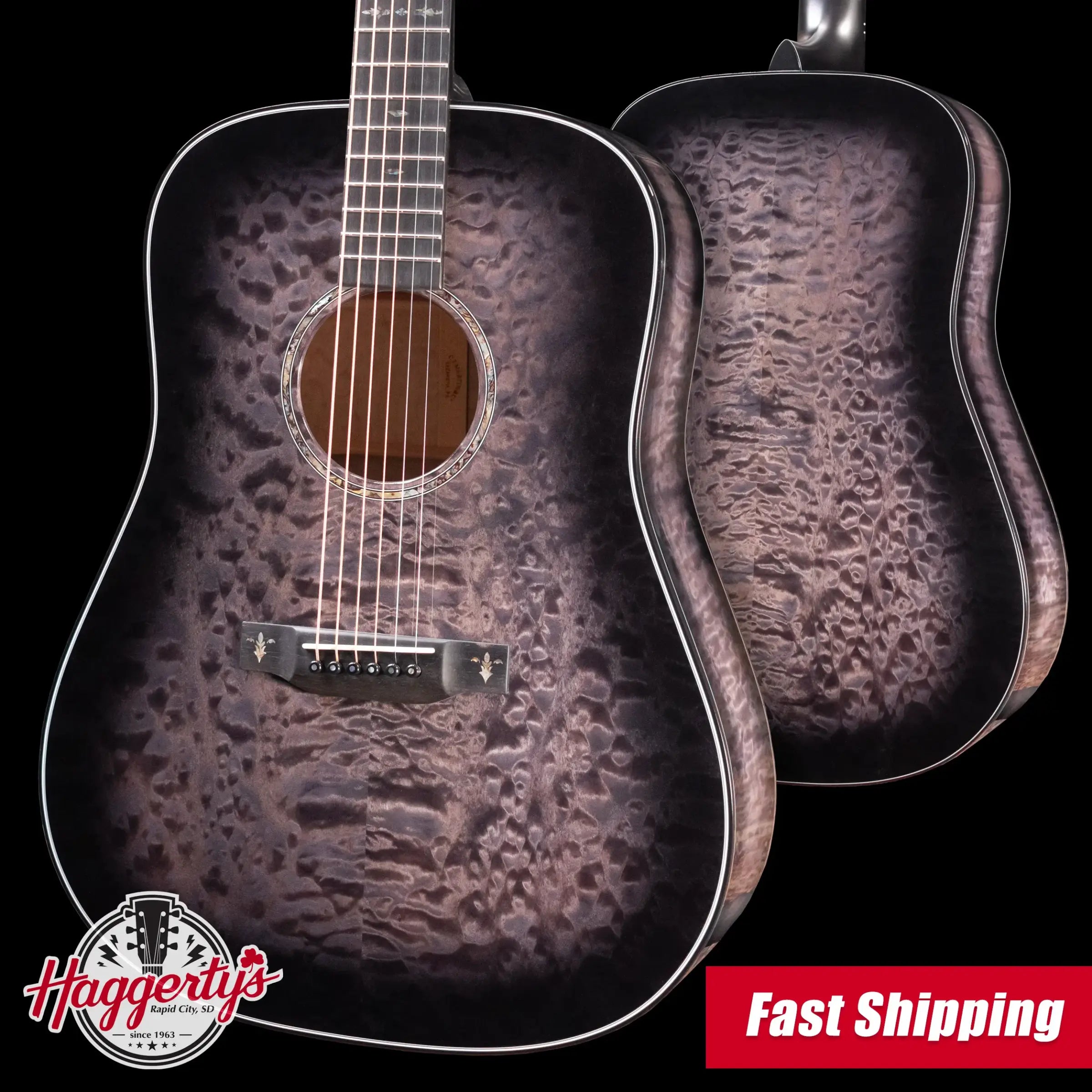 Martin Custom Shop Style 45 D-14F Acoustic Guitar - Deep Quilted Maple with Hardshell Case