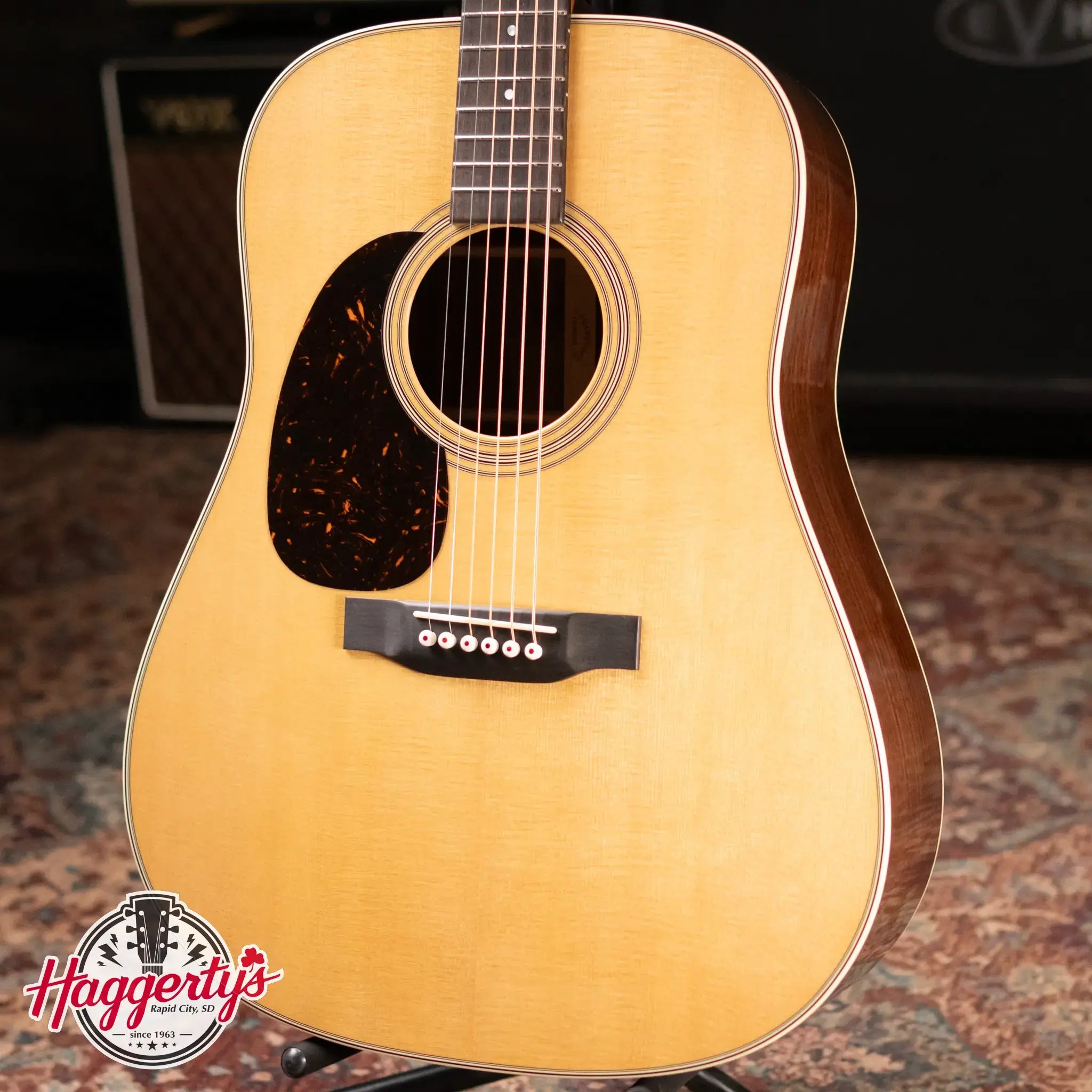 Martin Custom Shop Left-Handed Dreadnought Acoustic Guitar - Wild Grain East Indian Rosewood with Hardshell Case