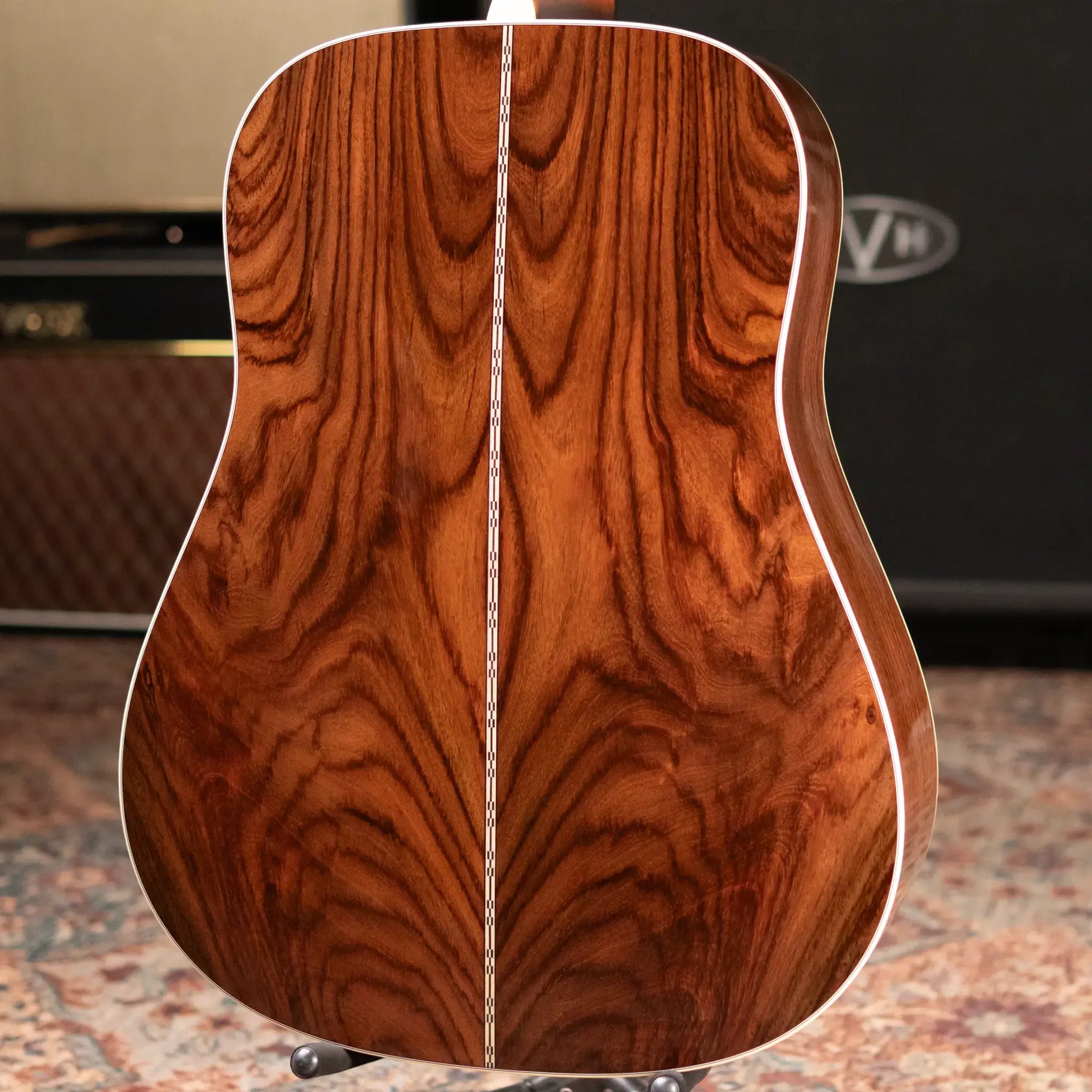 Martin Custom Shop Left-Handed Dreadnought Acoustic Guitar - Wild Grain East Indian Rosewood with Hardshell Case