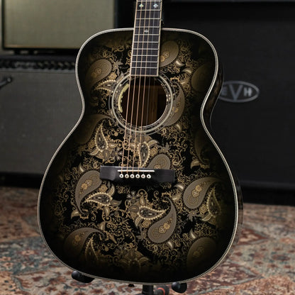 Martin Custom Shop M Acoustic/Electric Guitar - Paisley Ember Burst with Hardshell Case