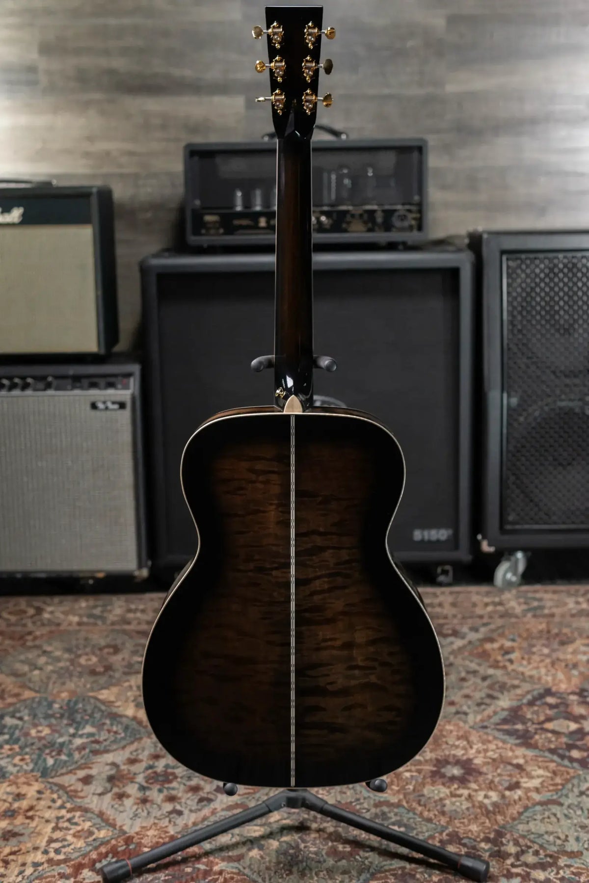 Martin Custom Shop M Acoustic/Electric Guitar - Paisley Ember Burst with Hardshell Case