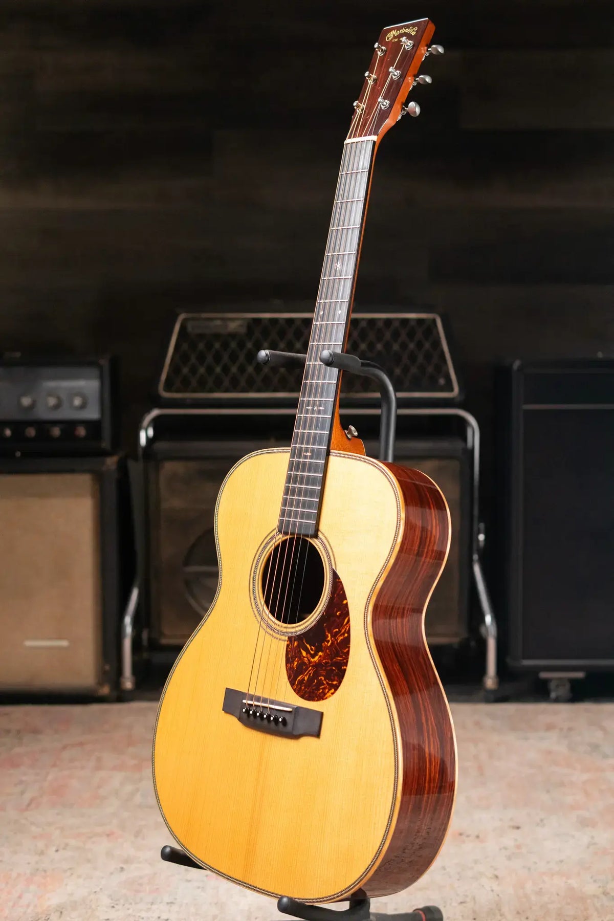 Martin Custom Shop OM-28 Acoustic/Electric Guitar - Adirondack/Cocobolo with Hardshell Case - Used
