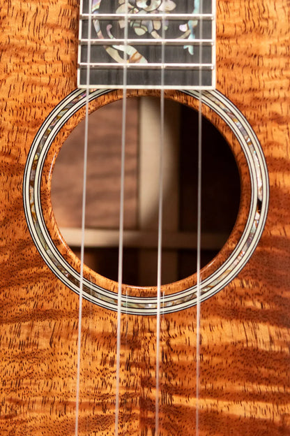 Martin Custom Shop Tenor Ukulele - Highly Flamed Koa with Hardshell Case