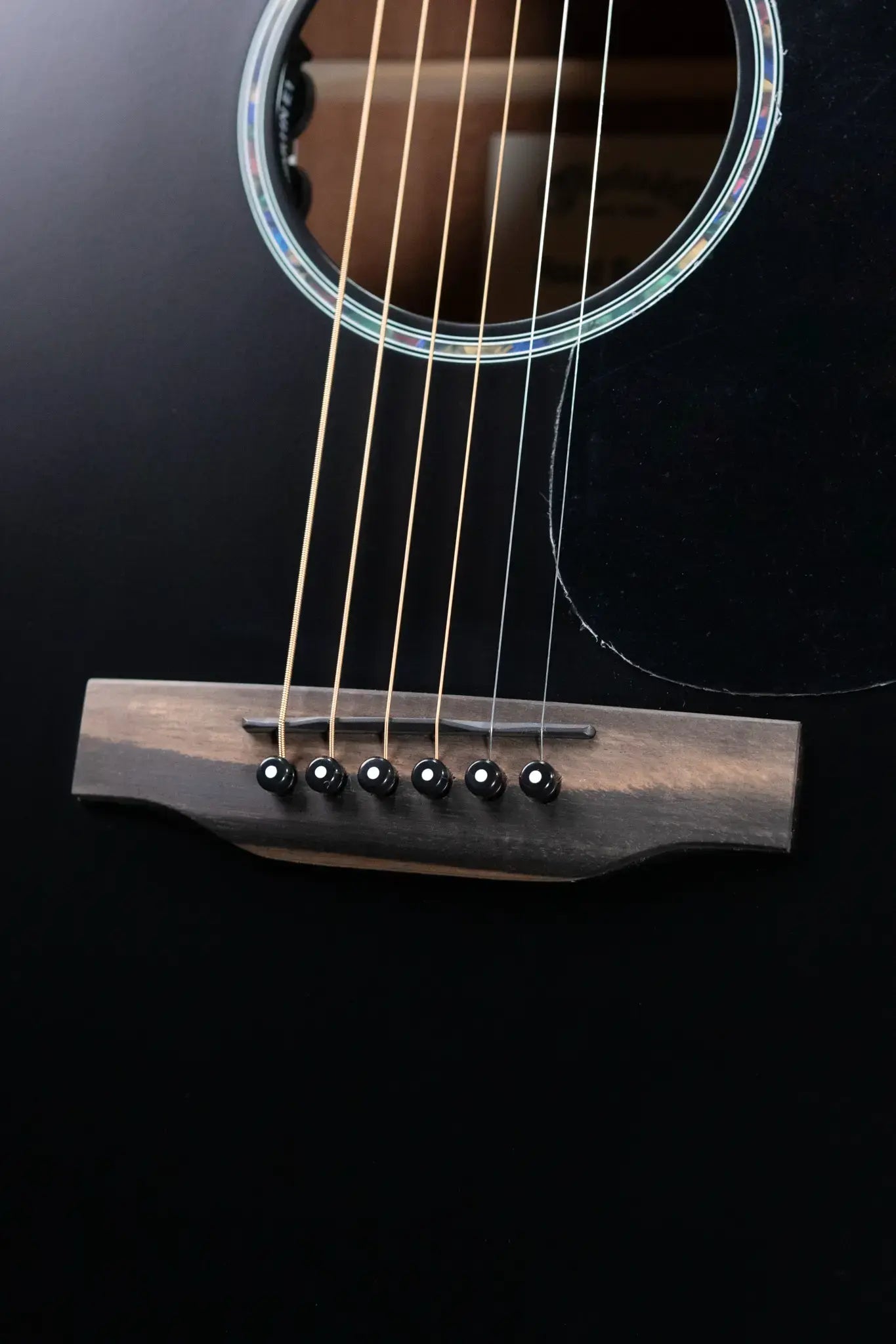Martin DC-10E Modern Dreadnought Acoustic/Electric Guitar - Black with Gig Bag