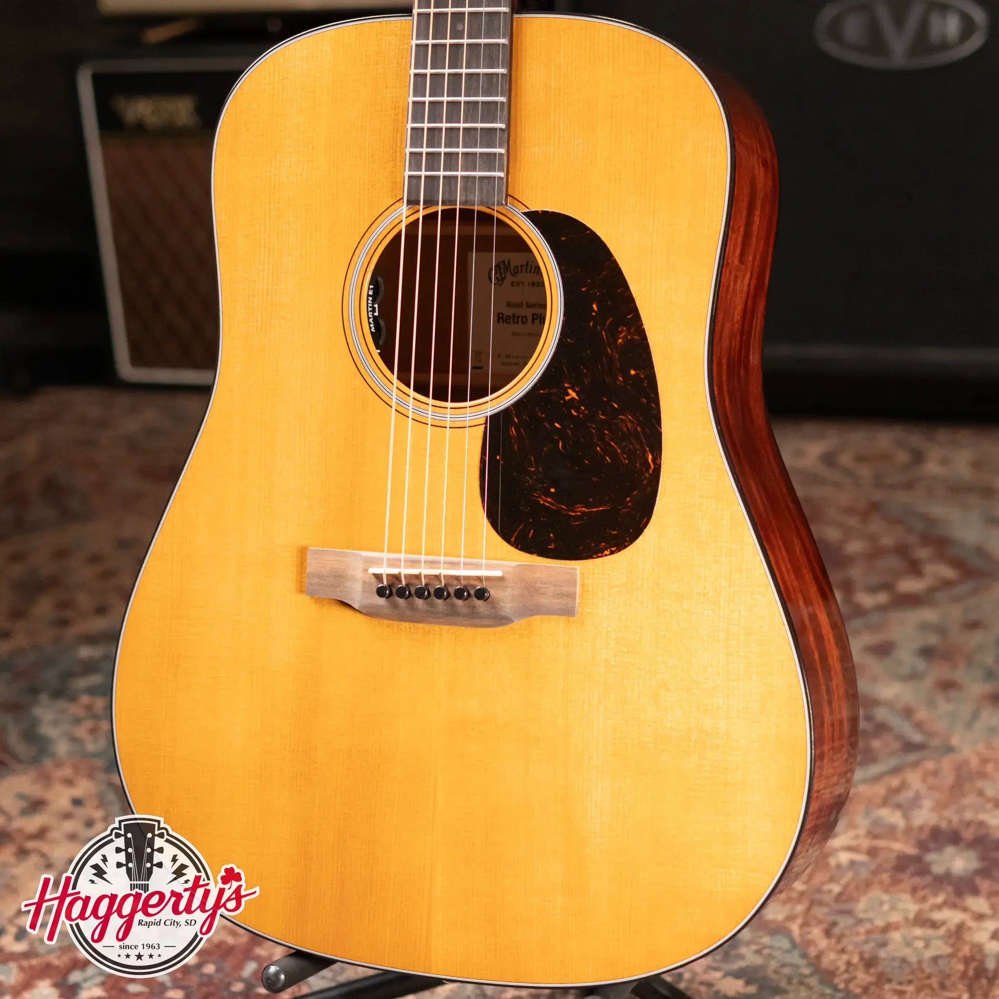 Martin DE Retro Plus Mahogany Acoustic/Electric Guitar with Gig Bag