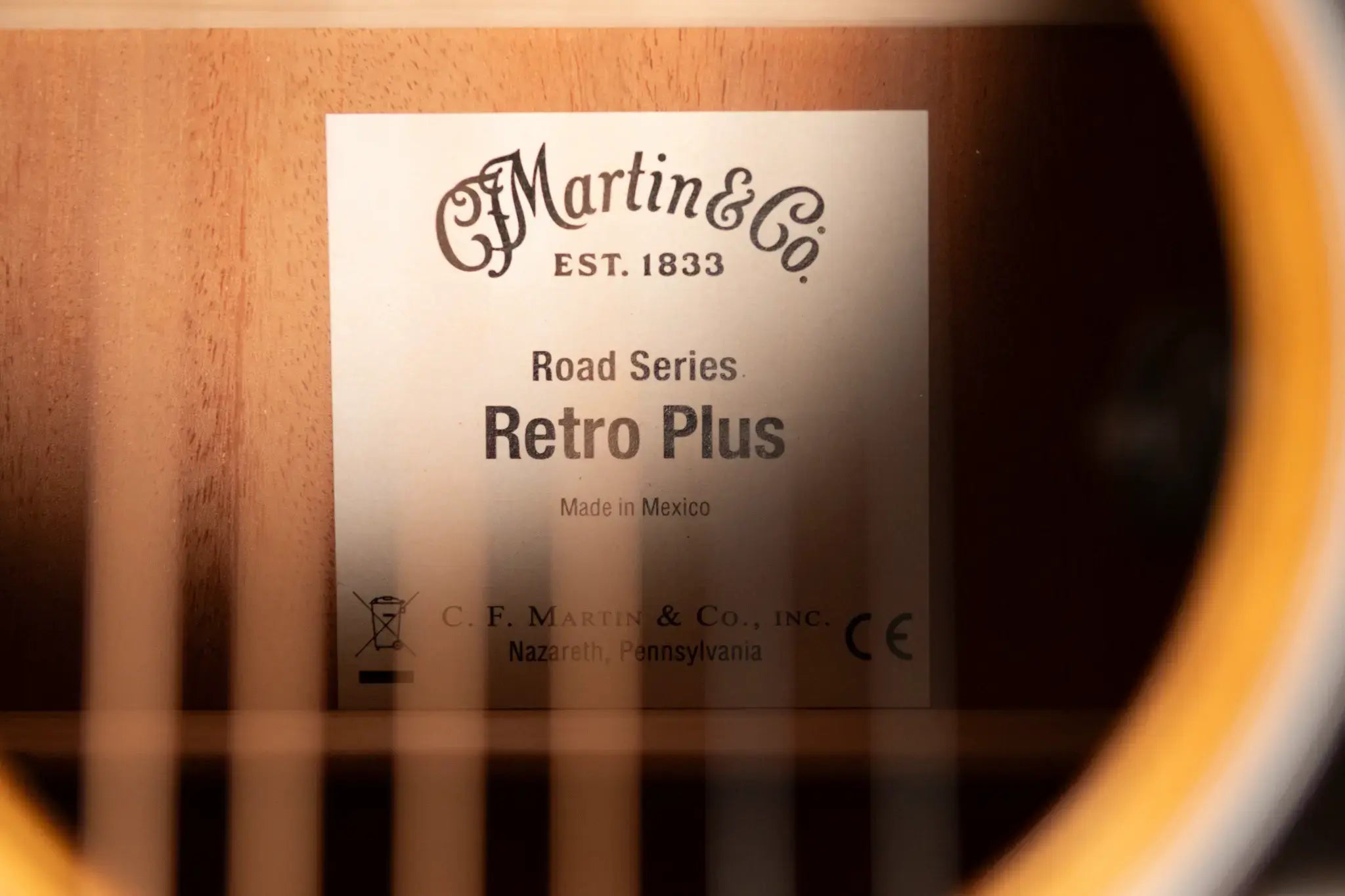 Martin DE Retro Plus Mahogany Acoustic/Electric Guitar with Gig Bag