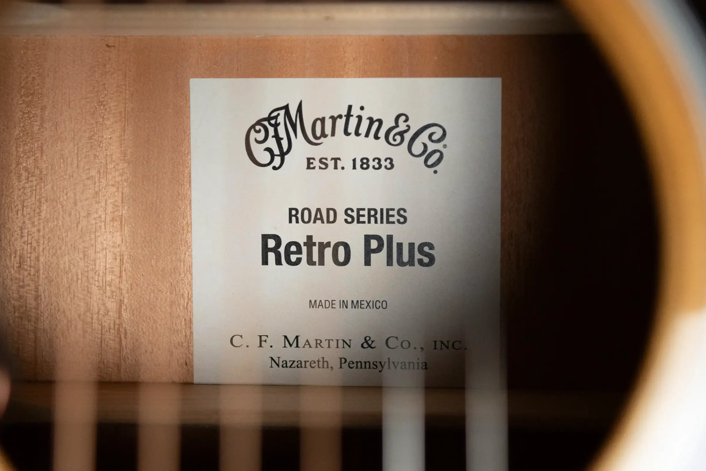 Martin DE Retro Plus Mahogany Acoustic/Electric Guitar with Gig Bag