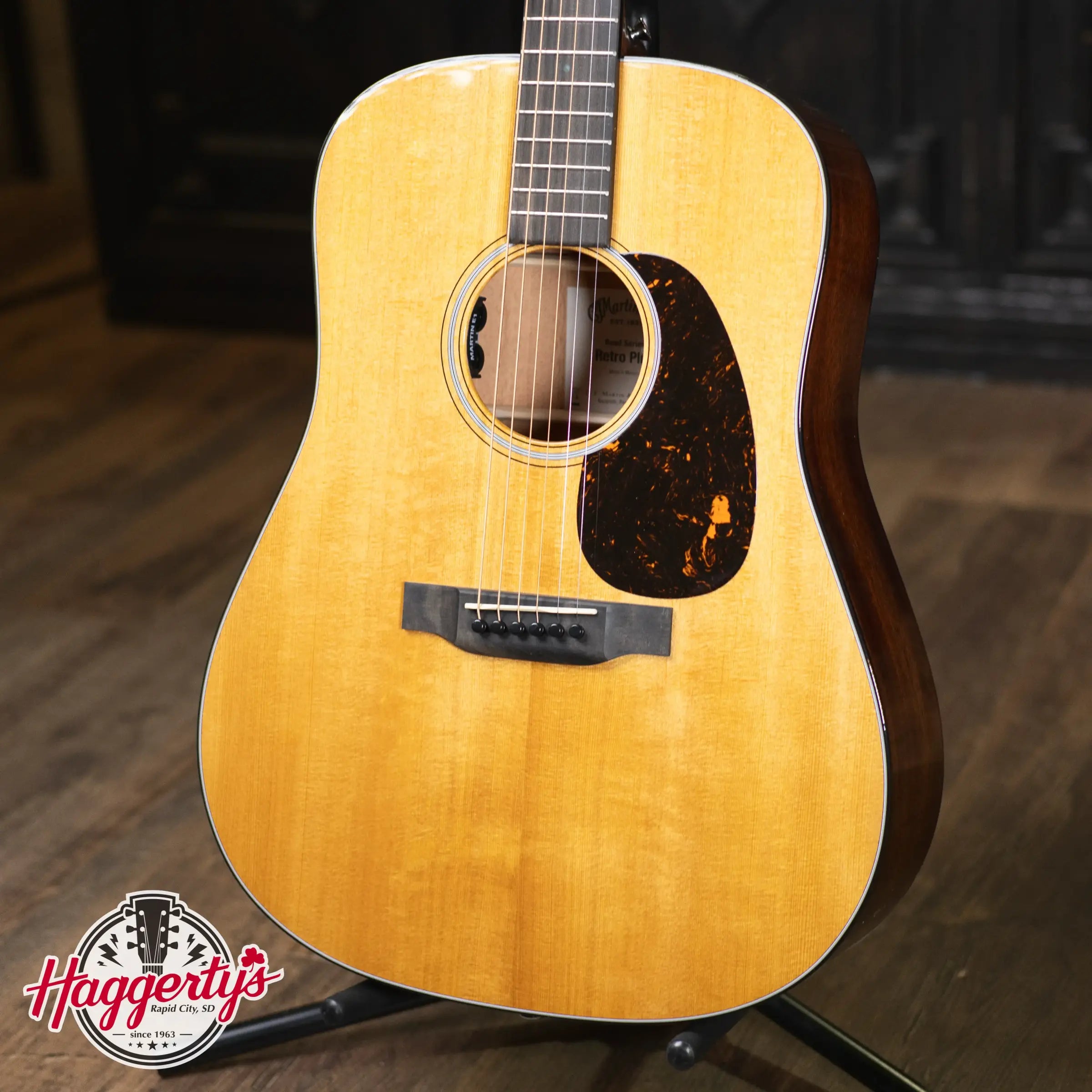 Martin DE Retro Plus Mahogany Dreadnought Acoustic Guitar with Gig Bag