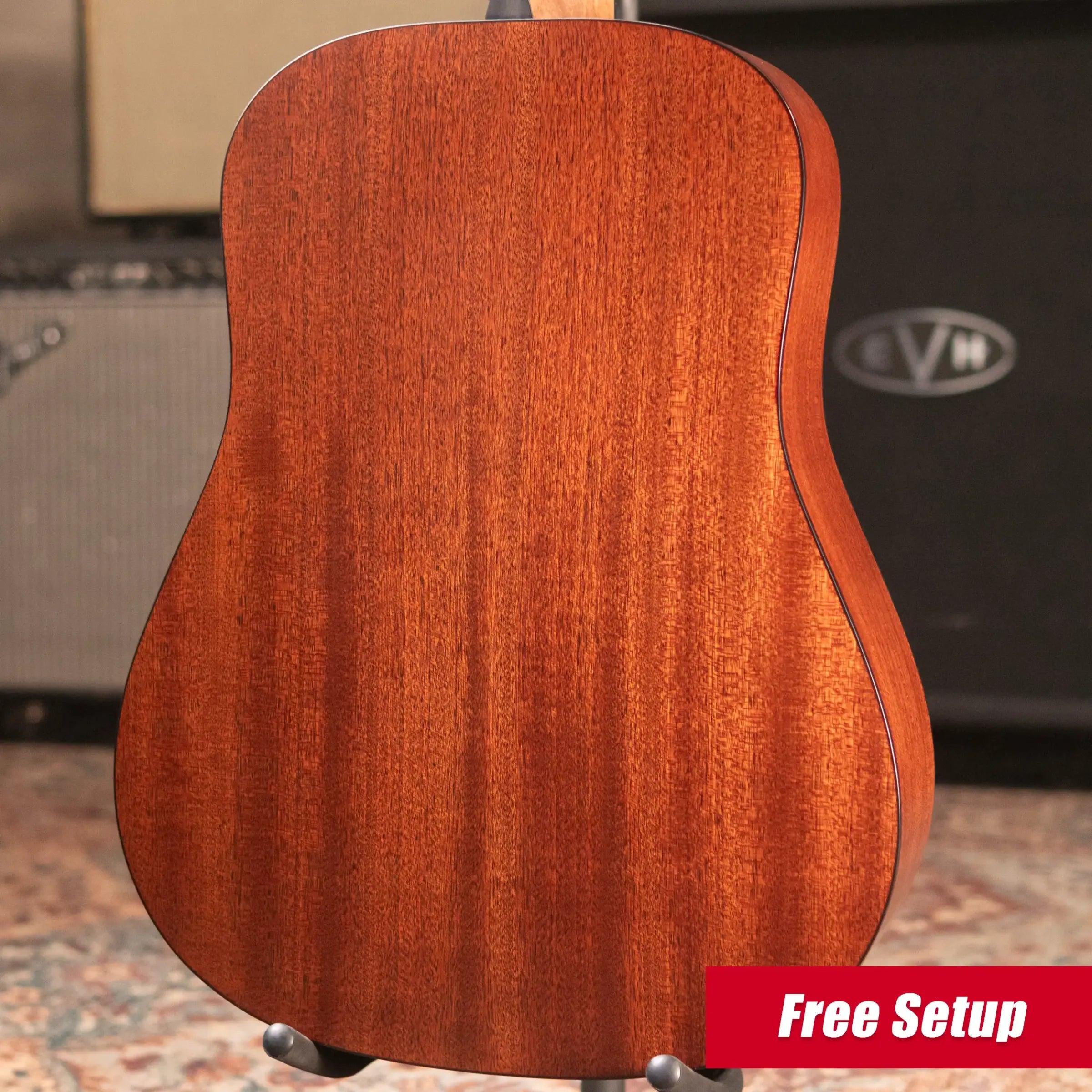 Martin D-10E Dreadnought Acoustic/Electric Guitar - Sitka Spruce/Sapele with Gig Bag