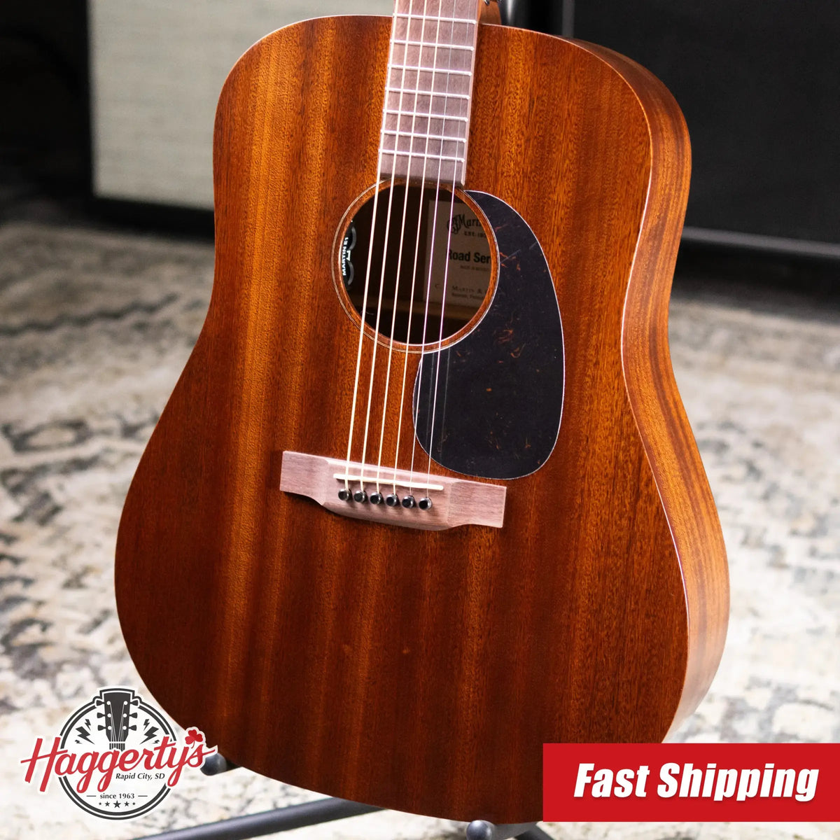 Martin D-10E Retro Sapele Acoustic/Electric Guitar with Gig Bag