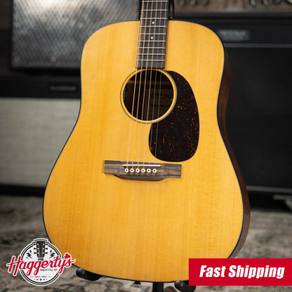 Martin D-10 E Retro Dreadnought Electric/Acoustic Guitar - Spruce with Gig Bag