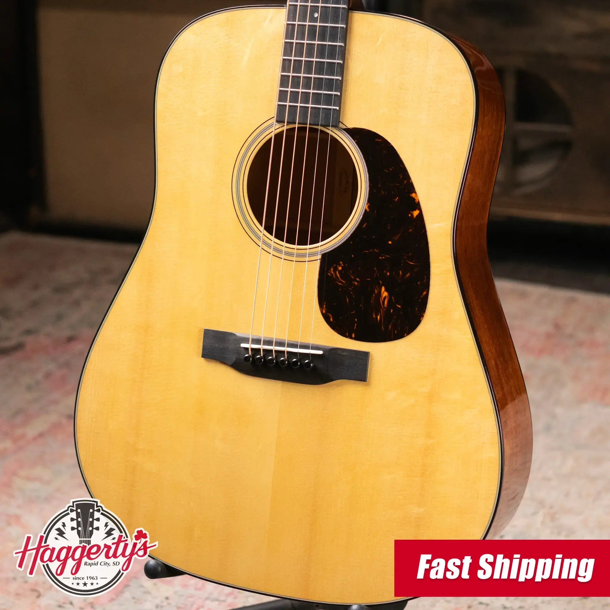 Martin D-18 Dreadnought Acoustic Guitar with Hardshell Case