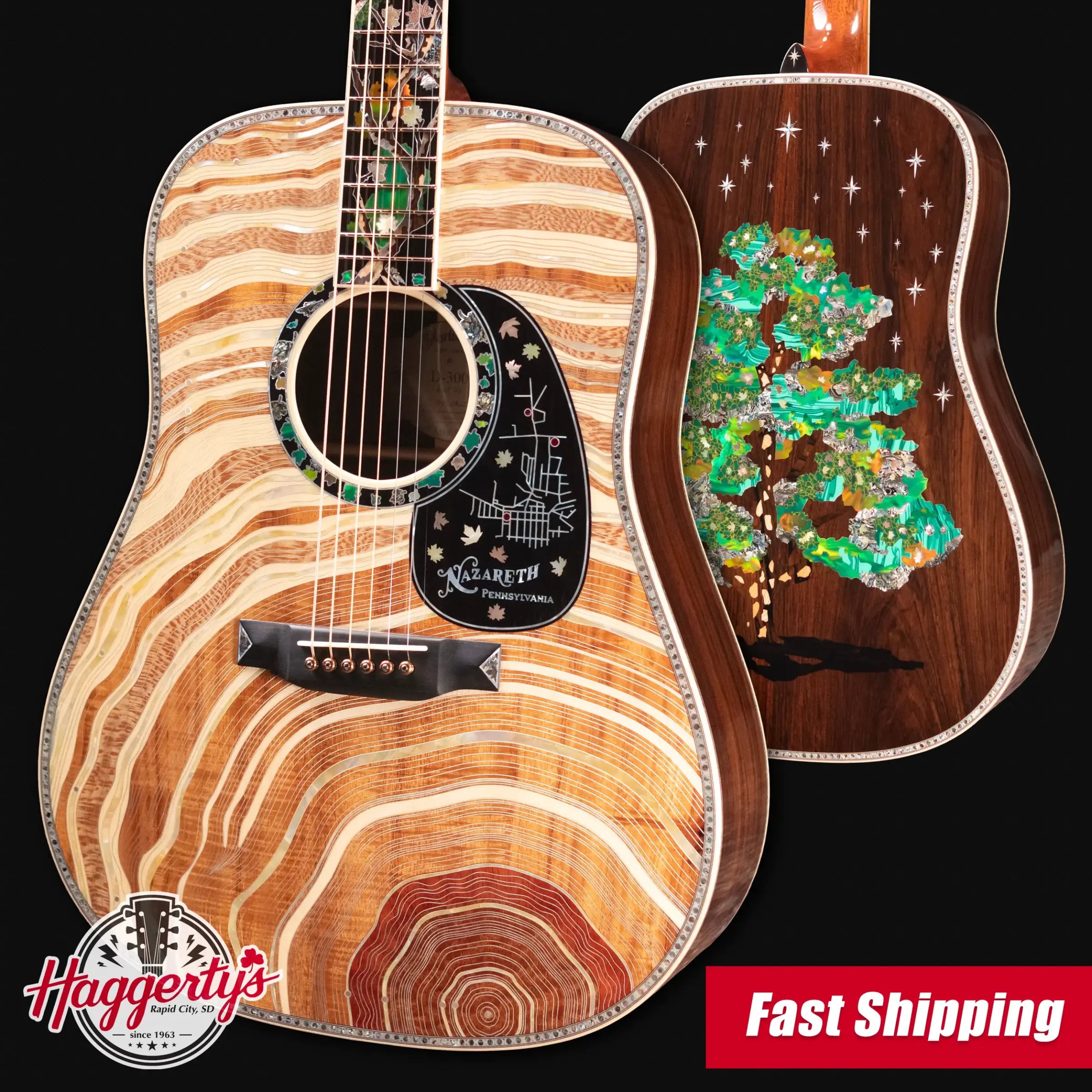 Martin D-300 Limited Edition 1 of 30 Acoustic Guitar - Natural with Hardshell Case