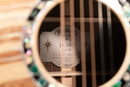 Martin D-300 Limited Edition 1 of 30 Acoustic Guitar - Natural with Hardshell Case