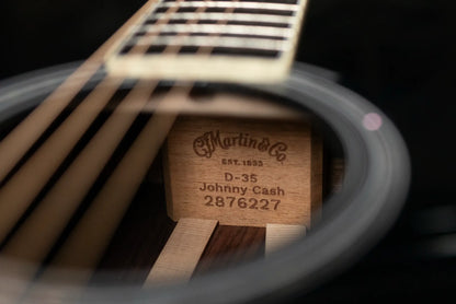 Martin D-35 Johnny Cash Signature Acoustic with Hardshell Case - Floor Model Demo