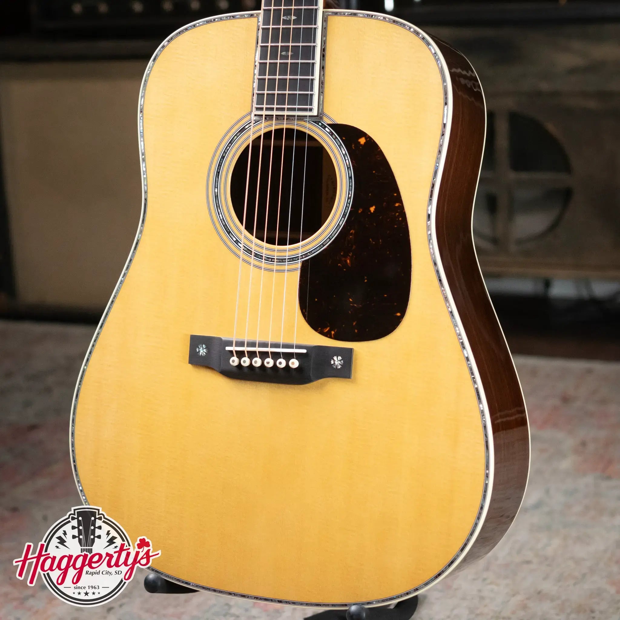 Martin D-42 Acoustic Guitar - Natural with Hardshell Case