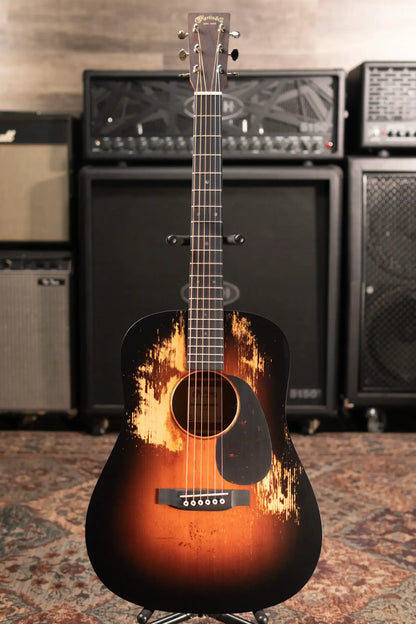Martin D Jr-E StreetLegend Acoustic/Electric Guitar - Burst with Gig Bag