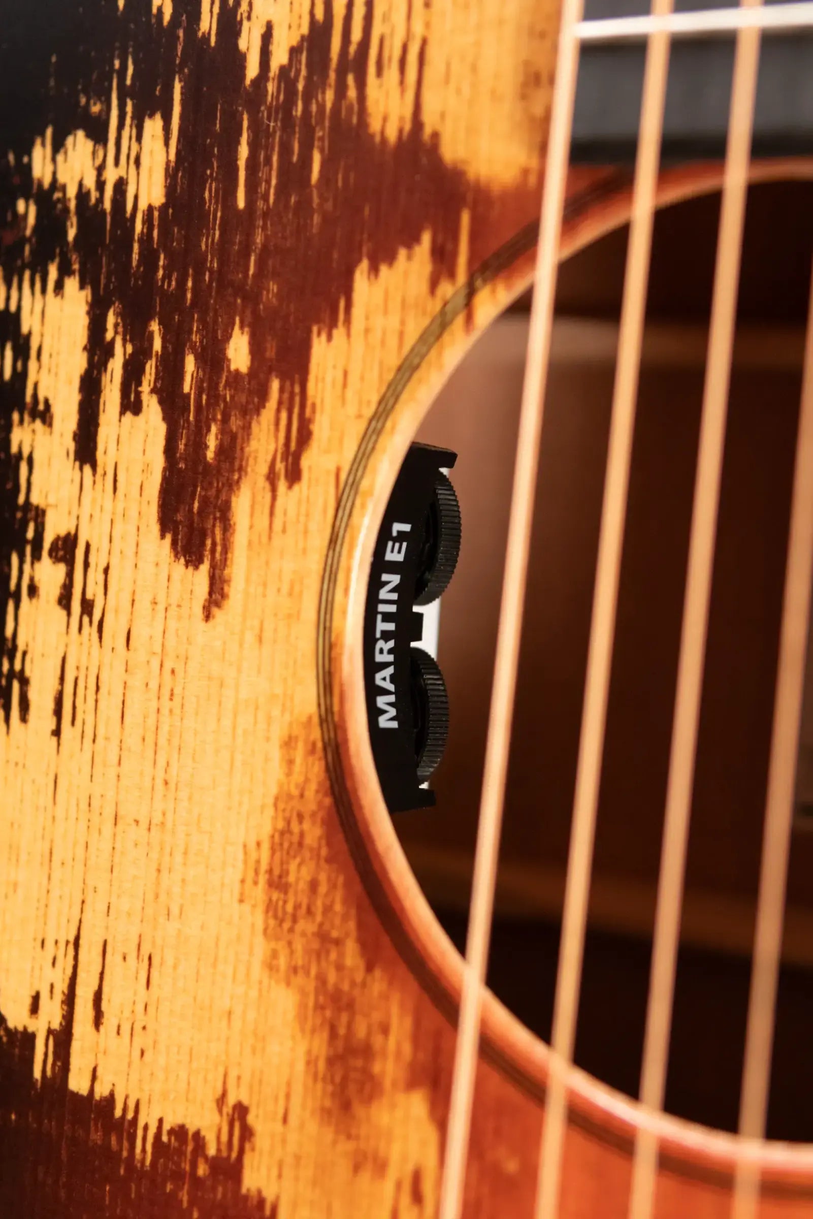 Martin D Jr-E StreetLegend Acoustic/Electric Guitar - Burst with Gig Bag